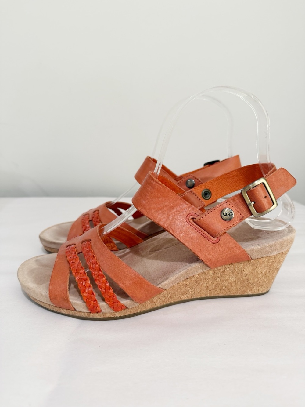 UGG Serinda Wedge Sandals Fire Opal Women’s Size 7
